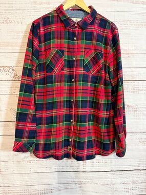 Legendary Whitetails Red, Navy, Green Plaid Shirt